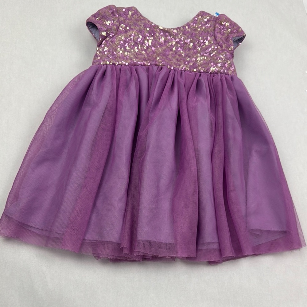 Sparkling Purple Tulle Dress